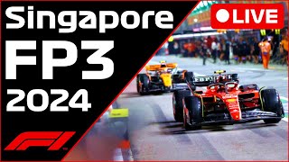 🔴F1 LIVE  Singapore GP FP3  Commentary  Live Timing [upl. by Payne706]