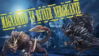 Magnamalo vs Ruiner Nergigante [upl. by Asilav]