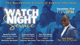 Mandeville Baptist Church Watch Night Service [upl. by Derdle422]