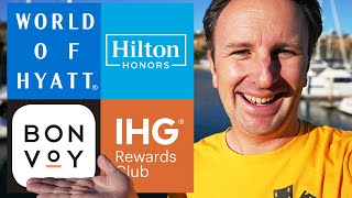 Best Hotel Elite Status  Hilton vs Marriott Hyatt amp IHG [upl. by Idyak727]