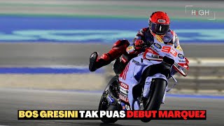 BOS GRESINI BLAK BLAKAN NGAKU TAK TERLALU PUAS DENGAN DEBUT MARC MARQUEZ [upl. by Kennard]