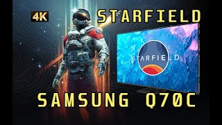 Starfield on Samsung Q70C QLED TV 65 inches 4K [upl. by Eelarat]