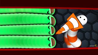 Slitherio Border Trolling Cutest Snake Vs Longest Snake In Slitherio Slitherio Best Moments [upl. by Pimbley]