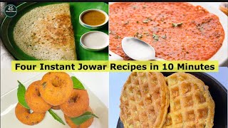 Instant Jowar Recipe in 10 Minutes  Instant Jowar Dosa  Instant Jowar Tomato Dosa  Jowar recipes [upl. by Aihseit]