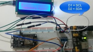 step by step  Nodemcu Esp8266 I2C lcd display [upl. by Lehcnom97]