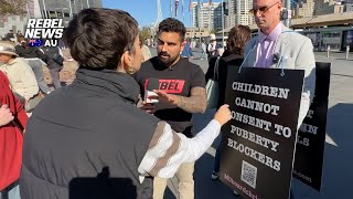 Melbourne Leftists LOSE IT at Billboard Chris and Avi Yemini [upl. by Barney388]