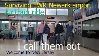 Surviving EWR Newark airport AirTrain rides How to tackle sudden direction change [upl. by Jedidiah899]