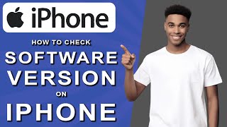 How to check software version on iphone 2024 [upl. by Anoynek]