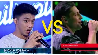 Idol PhilippinesJuancho Gabriel Vs Alexander Eder The Voice Germany [upl. by Arat]