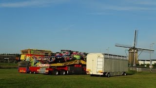 Kermis Uitgeest 2016 Transport en opbouw Deel 1 [upl. by Sucramaj]