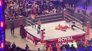 Edge amp Beth Phoenix defeating The Miz amp Maryse at WWE Royal Rumble 2022 [upl. by Oratnek]