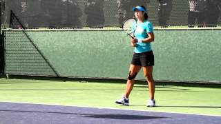 Li Na Practicing Groundstrokes 2012 BNP Paribas Open [upl. by Macey867]