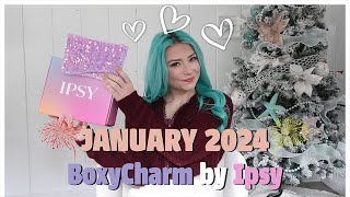 JANUARY 2024 BOXYCHARM BY IPSY UNBOXING IPSY UNBOXING JANUARY 2024 [upl. by Rayle]