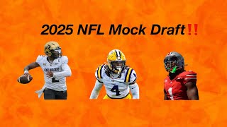 NFL Mock Draft 2025 10  Full 1st Round [upl. by Luebke993]