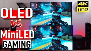 Mini LED vs OLED Gaming 2019  TCL 8Series vs Sony A8G TV HDR Gaming Comparison [upl. by Alleda]