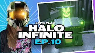 Lets Play Halo Infinite Ep 10  Collecting spartan cores armory lockers and helping out squads [upl. by Ruamaj914]