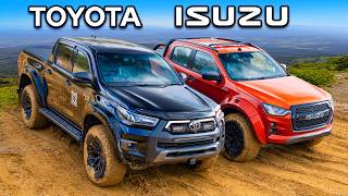 Toyota Hilux v Isuzu DMAX OFFROAD CHALLENGE [upl. by Fari]