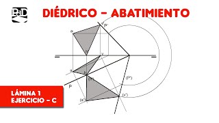 Pag 1C  Abatimientos  Ejercicios de Sistema Diédrico SDOABTL1 [upl. by Brandenburg223]