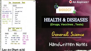 Drugs Vaccines TestsHealth amp DiseasesUnit11Part88  Biology  General Science  Lec54 [upl. by Lareena]