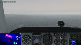 Beechcraft G58 Baron Landing with Heavy Crosswind  CDW RWY22 [upl. by Laryssa]