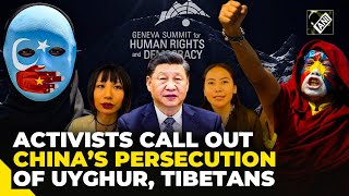 Activists denounce China’s atrocities call for ending Uyghur and Tibetan oppression [upl. by Robinette677]