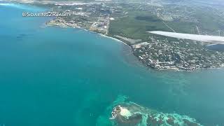 Great view of Antigua after Takeoff in a Boeing 777 Triple Seven  British Airways  Soaring2Reality [upl. by Aicatsal552]