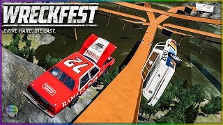 HOT WHEELS TRACK  Wreckfest  NASCAR Legends Mod Multiplayer [upl. by Anytsirhc997]