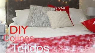 DIY COJINES TEJIDOS  CROCHET PILLOWS COJINES DECORATIVOS [upl. by Norby]