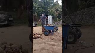 Coconut dehusked machine new model 2024 per hour 1300more details 93444065459788603693 [upl. by Alliuqat]