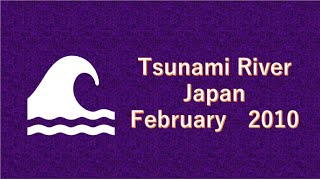 津波 Japan Tsunami Waves climb by earthquake [upl. by Godewyn]