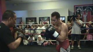 Nonito Donaire Media Workout For Montiel Fight Philippine News Coverage [upl. by Kayle]