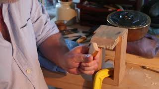 Ironbrush Fundamentals 02  Using a Japanese woodwork marking knife [upl. by Batchelor681]