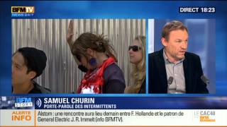 Samuel Churin avant linterv de Manuel Valls sur BFM TV 19062014 [upl. by Sharleen]