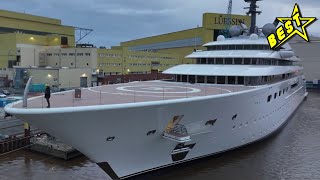 Best Luxury ONE OF LARGEST YACHTS in The World Mega Yacht BLUE Spectacular Lürssen Yachts [upl. by Knight]