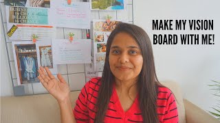 Vlog Make My Vision Board With Me  2020 Vision Board  How To Make A Vision Board Indian [upl. by Odin]