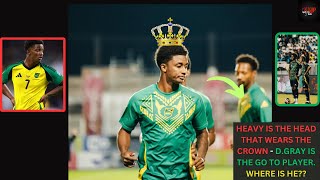 DEMARAI GRAY STRUGGLING WITH BEING 1 OPTION FOR REGGAE BOYZ [upl. by Joachima]