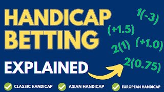 Handicap Betting Explained  Types Of Handicap And How To Win Using The Handicap Betting Market [upl. by Ydnih]