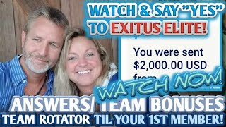 ✅ EXITUS ELITE REVIEW 2024 HUGE BONUSES  TEAM ROTATOR TIL YOUR 1ST MEMBER EXITUS ELITE REVIEW [upl. by Neret946]