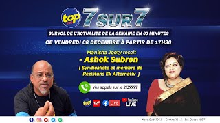 7 sur 7 en 60  Manisha Jooty recoit Ashok Subron [upl. by Carmelo]