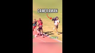 Cameraman Runs Faster Than The Athletes Again [upl. by Soalokin425]