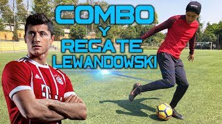 LEWANDOWSKI COMBO ⚽️🔥 ELEVA TU NIVEL de HABILIDAD con esta JUGADA  REGATE SOLO para CRCAKS 😎 [upl. by Gowrie]