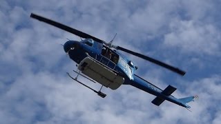 Firefighters Rappelling from A Helicopter and Put Out A Fire at UBC HD Sep 25 2015 [upl. by Sinnaiy]