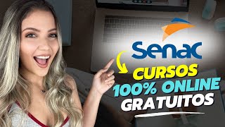 CURSOS ONLINE GRATUITOS do SENAC com CERTIFICADO GRÁTIS  Mari Rel [upl. by Burt]