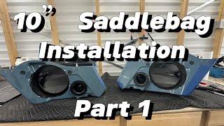 2024 Harley Davidson Saddle Bag Audio 10quot Speaker Installation Part 1 [upl. by Maharba]