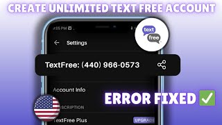 TextFree SignUp Error Solution – Quick Fix [upl. by Harday]