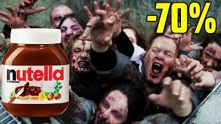 THE WALKING DEAD AU SUPERMARCHE  PARODIE BAGARRE NUTELLA 70 [upl. by Charbonneau]