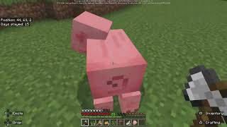 Ep5 lets my an animal farm Minecraft hardcore 3 [upl. by Saraiya]