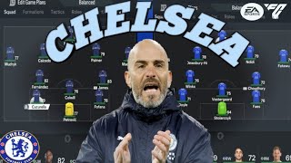 EAFC 24 CHELSEA TACTICS ENZO MARESCA LINEUP [upl. by Akiemaj713]