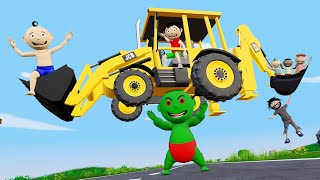 Pagal Bittu Sittu Aur Chirkut Wala Cartoon  Toy Jcb Wala Cartoon  Jcb Tractor  Gadi Wala Cartoon [upl. by Judus]