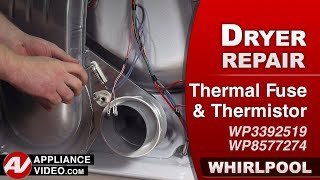 Whirlpool Dryer  Not Heating Properly  Thermal Fuse Repair and Diagnostic [upl. by Earleen436]